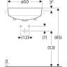 Раковина GEBERIT VARIFORM 500.783.01.2 50 см